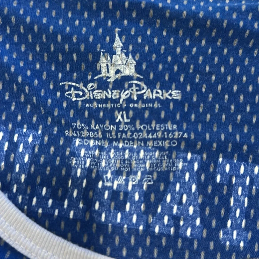 Disney Parks  Stitch women's Size XLarge  Blue & White  Football  Jersey  Shirt - Picture 5 of 5